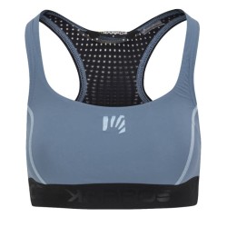 спортивный бюстгальтер Karpos Quick Evo Bra серо-голубой с чёрным